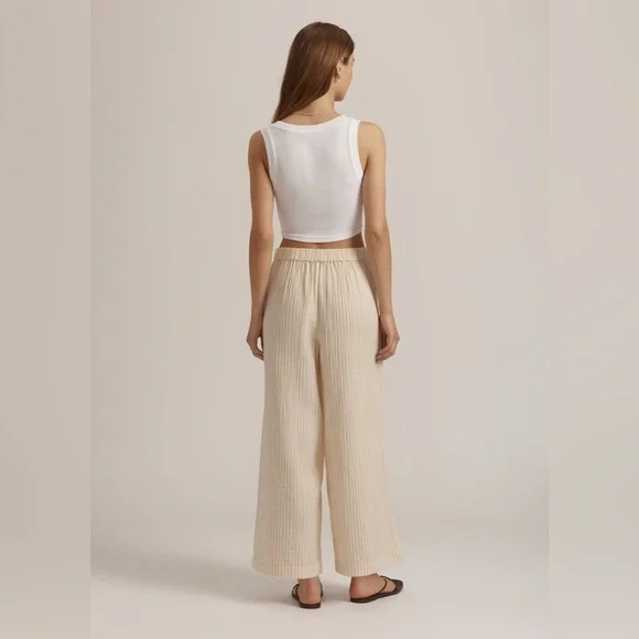 FAVORITE DAUGHTER Matching Set Ex Boyfriend Shirt & The Beach Walk Pant Size L - Picture 5 of 16